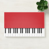 Piano Keyboard Fun Red Music Post-it Klebezettel (Büro)