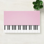 Piano Keyboard Fun Rosa Musiknoten Post-it Klebezettel (Büro)