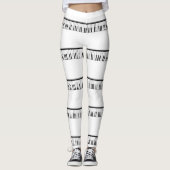 Piano Keyboard Leggings (Vorderseite)