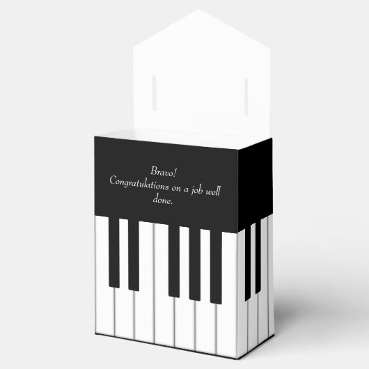 Piano Keyboard Music Event Erwägung Personalisiert Geschenkschachtel (Geöffnet)