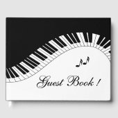 Piano Keyboard Music Guest Book Gästebuch (Vorderseite)