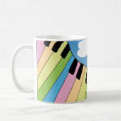 Piano Keyboard Music Sky Wolken Hübsch Kaffeetasse (Links)