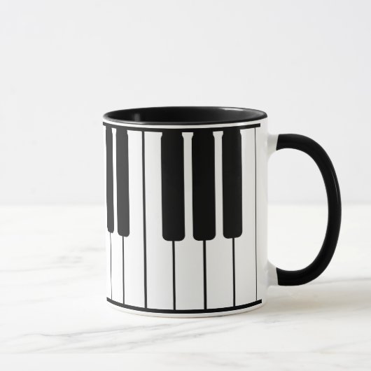 Piano Keyboard Music Tasse (Rechts)