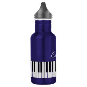Piano Keyboard Music Teacher Name in Script Edelstahlflasche (Links)