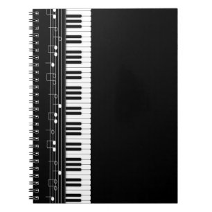Piano keyboard notizblock