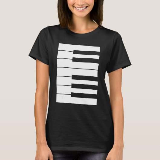 Piano keyboard octave perfect it outfit for pianis T-Shirt (Vorderseite)