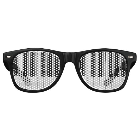 Piano Keyboard Party Shades Sonnenbrille (Vorderseite)