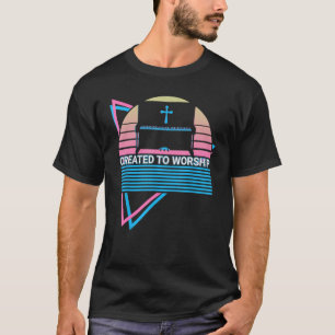 Piano Keyboard Piano Retro zum Anbeten erschaffen T-Shirt