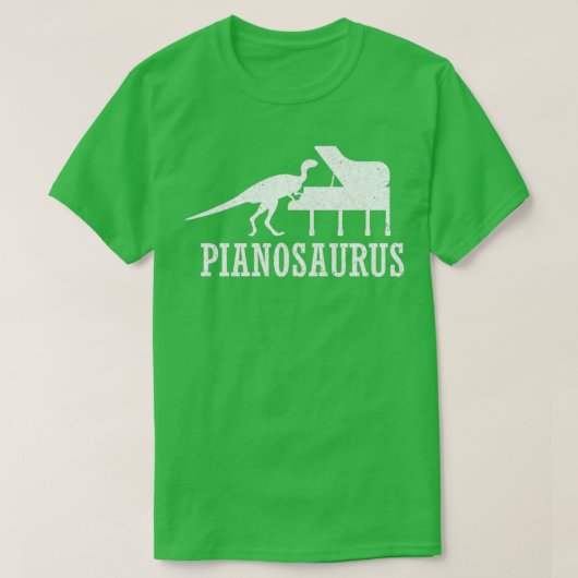 Piano Keyboard Pianosaurus T-Shirt (Design vorne)