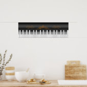 Piano Keyboard Poster (Küche)