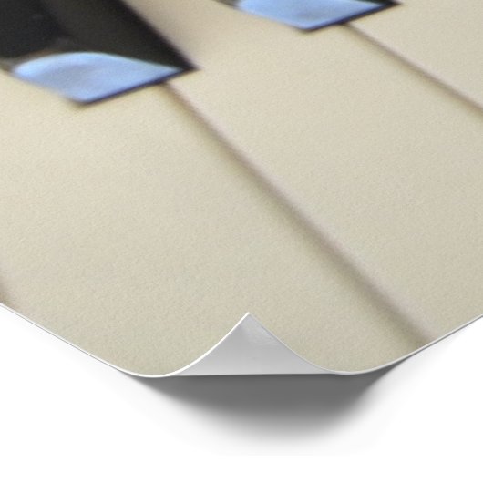 Piano-Keyboard-Poster Poster (Ecke)