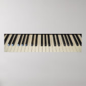 Piano-Keyboard-Poster Poster (Vorne)