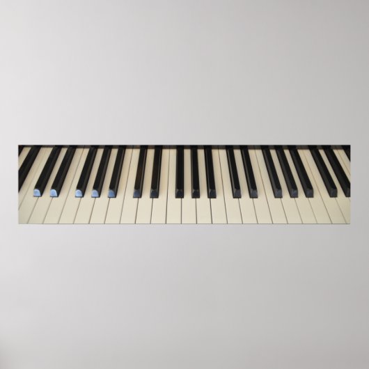 Piano-Keyboard-Poster Poster (Vorne)