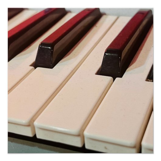 Piano-Keyboard-Poster Poster (Vorderseite)