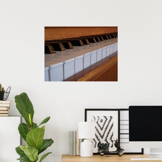 Piano-Keyboard-Poster Poster (Heimbüro)