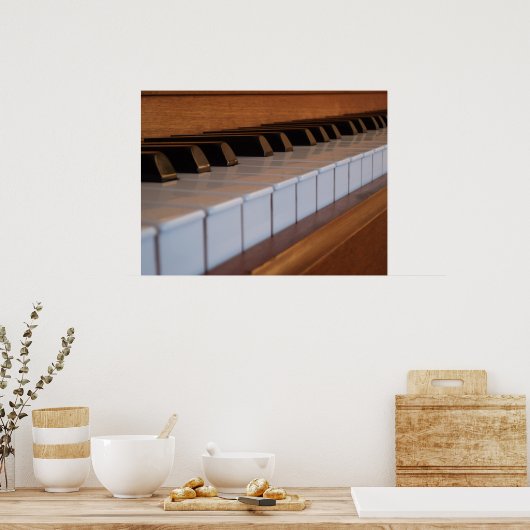 Piano-Keyboard-Poster Poster (Küche)