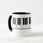 Piano Keyboard-Tasse Tasse (Vorderseite Links)