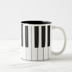 Piano Keyboard-Tasse Zweifarbige Tasse