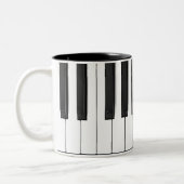Piano Keyboard-Tasse Zweifarbige Tasse (Links)
