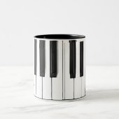Piano Keyboard-Tasse Zweifarbige Tasse (Mittel)