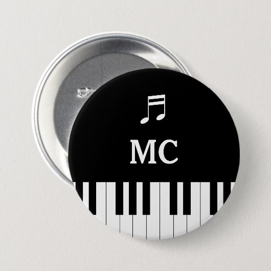 Piano Keyboard Wedding Button MC (Vorne & Hinten)