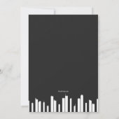 Piano Keys 2 Geburtstagsparty Einladung (Rückseite)