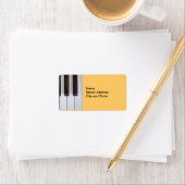 Piano Keys Adressaufkleber (Insitu)