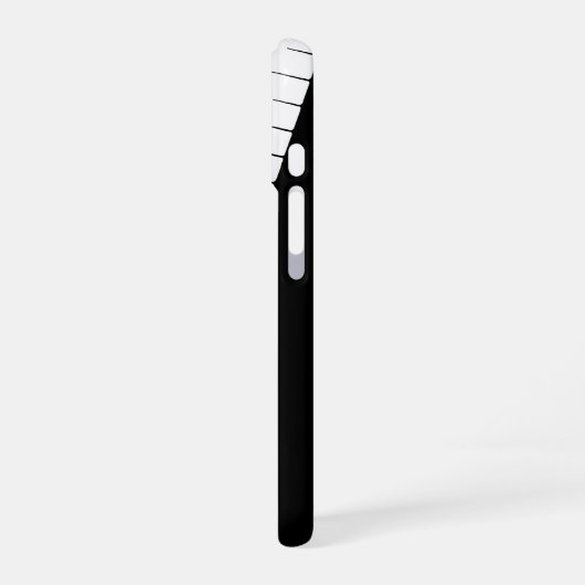 Piano Keys | Angled | Customizable iPhone 16 Hülle (Linke Seite)