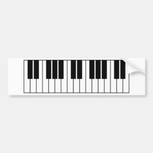 Piano Keys Autoaufkleber
