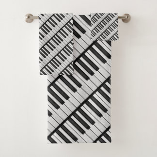 Piano Keys Badhandtuch Set