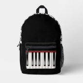 Piano Keys Bedruckter Rucksack (Vorderseite)