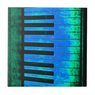 Piano Keys Black and Blue Schöne und ARTISTIC Fliese