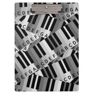 Piano Keys Black and WhitePpattern Klemmbrett