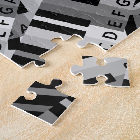 Piano Keys Black and WhitePpattern Puzzle (Seite)