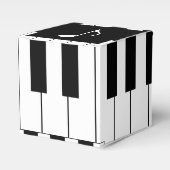 Piano Keys Black & White Party Geschenkschachtel (Vorderseite)