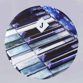 Piano Keys Blue Modern Music Lover Personalisiert Button