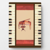 Piano Keys Border Frame Antique Hepplewhite Piano Fotoplatte (Vorderseite)