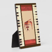 Piano Keys Border Frame Antique Hepplewhite Piano Fotoplatte (Seite)