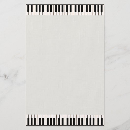 Piano Keys Briefpapier (Vorderseite)