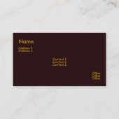 Piano Keys Business Card Visitenkarte (Rückseite)