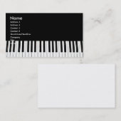 Piano Keys Business Card Visitenkarte (Vorne/Hinten)