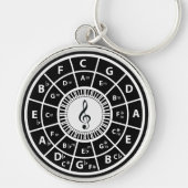 Piano Keys Circle of Fifths Schlüsselanhänger (Vorne)