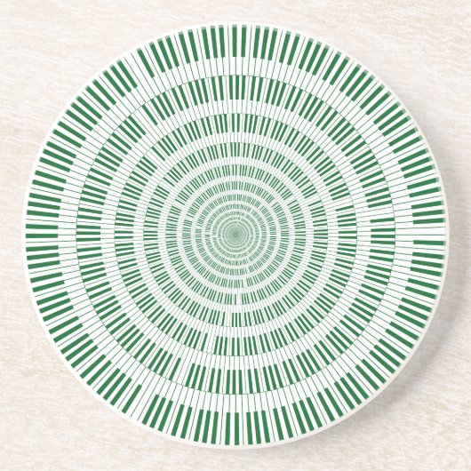 Piano Keys Circle Vortex Untersetzer (Vorne)