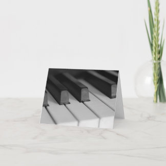 Piano Keys Closeup Karte