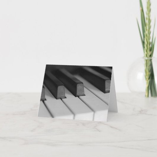 Piano Keys Closeup Karte (Vorderseite)