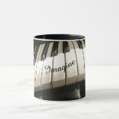 Piano Keys Coffee Tasse (Zentrum)