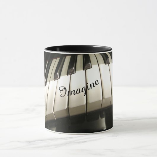Piano Keys Coffee Tasse (Zentrum)