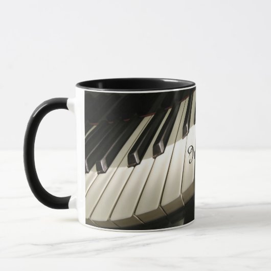 Piano Keys Coffee Tasse (Links)