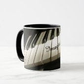 Piano Keys Coffee Tasse (Vorderseite Links)