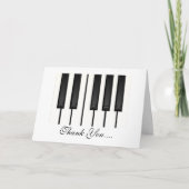Piano Keys Dankeskarte (Vorderseite)